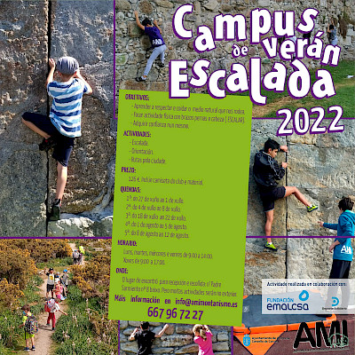 CAMPUS DE VERÁN ESCALADA 2022