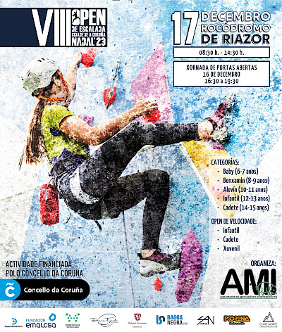 VIII OPEN DE ESCALADA CIUDADE DA CORUÑA Y JORNADA DE PUERTAS ABIERTAS 2023