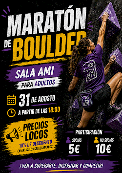 MARATÓN DE BOULDER AMI | ¡VUELTA AL ROCO!